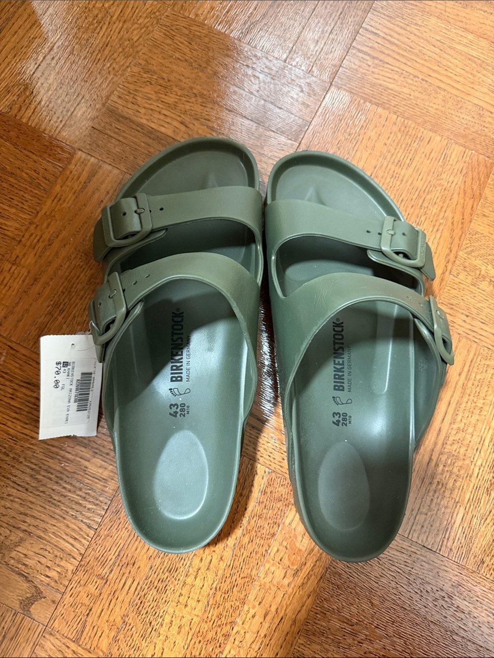 Birkenstock Kids Two-Strap EVA Sandals in Olive